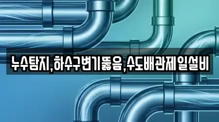 누수탐지,하수구변기뚫음,수도배관제일설비