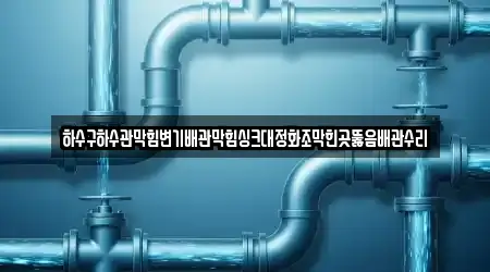 하수구하수관막힘변기배관막힘싱크대정화조막힌곳뚫음배관수리