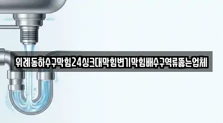 위례동하수구막힘24싱크대막힘변기막힘배수구역류뚫는업체