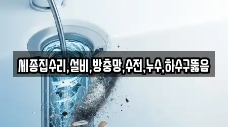 세종집수리,설비,방충망,수전,누수,하수구뚫음