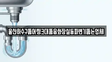 울산하수구뚫어씽크대뚫음화장실동파변기뚫는업체