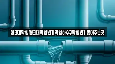 싱크대막힘씽크대막힘변기막힘하수구막힘변기뚫어주는곳