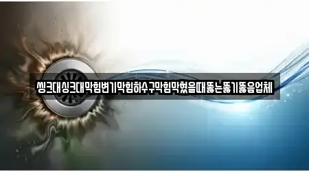 씽크대싱크대막힘변기막힘하수구막힘막혔을때뚫는뚫기뚫음업체