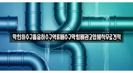 막힌하수구뚫음하수구역류배수구막힘배관고압세척무료견적