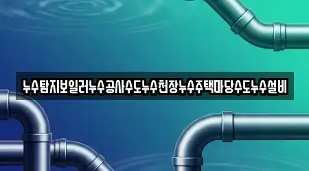누수탐지보일러누수공사수도누수천장누수주택마당수도누수설비