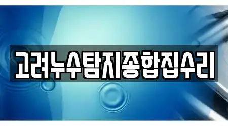 고려누수탐지종합집수리
