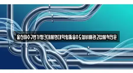 울산하수구변기씽크대세면대막힘뚫음수도설비배관고압세척전문