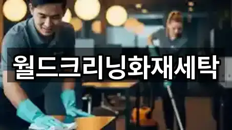 월드크리닝화재세탁