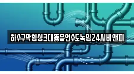 하수구막힘싱크대뚫음언수도녹임24시비앤피