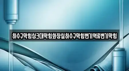 하수구막힘싱크대막힘화장실하수구막힘변기역류변기막힘