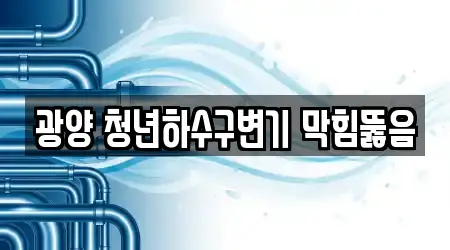 광양 청년하수구변기 막힘뚫음