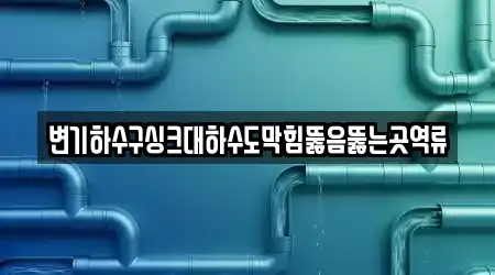 변기하수구싱크대하수도막힘뚫음뚫는곳역류
