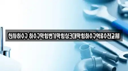 천사하수구 하수구막힘변기막힘싱크대막힘하수구역류수전교체