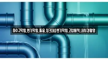하수구막힘,변기막힘,뚫음,싱크대소변기막힘,고압세척,내시경촬영