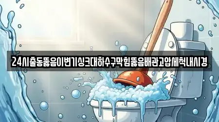 24시출동뚫음이변기싱크대하수구막힘뚫음배관고압세척내시경