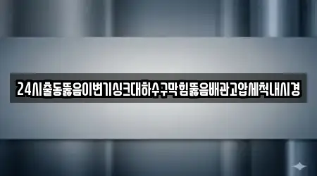 24시출동뚫음이변기싱크대하수구막힘뚫음배관고압세척내시경