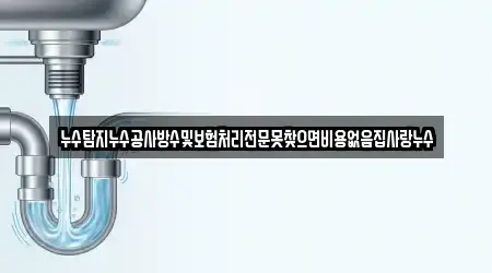 누수탐지누수공사방수및보험처리전문못찾으면비용없음집사랑누수