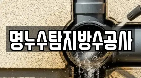 명누수탐지방수공사