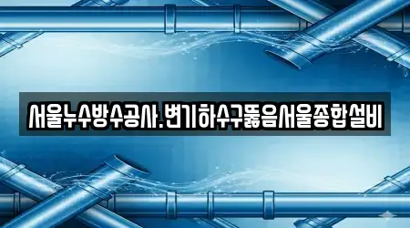 서울누수방수공사.변기하수구뚫음서울종합설비