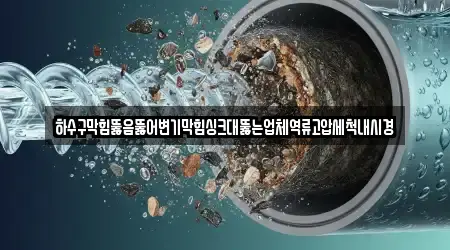 하수구막힘뚫음뚫어변기막힘싱크대뚫는업체역류고압세척내시경