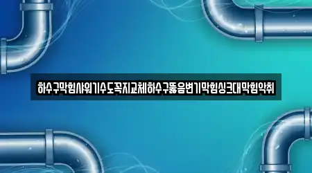 하수구막힘샤워기수도꼭지교체하수구뚫음변기막힘싱크대막힘악취