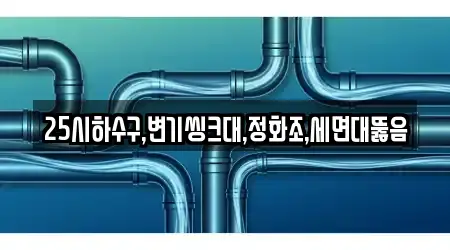 25시하수구,변기씽크대,정화조,세면대뚫음