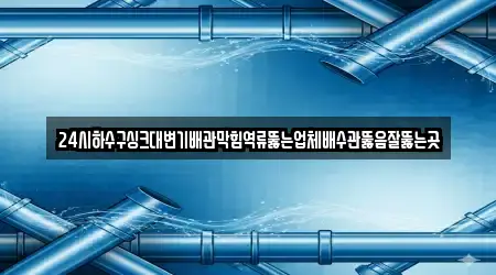 24시하수구싱크대변기배관막힘역류뚫는업체배수관뚫음잘뚫는곳