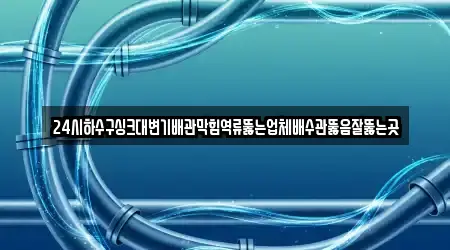 24시하수구싱크대변기배관막힘역류뚫는업체배수관뚫음잘뚫는곳