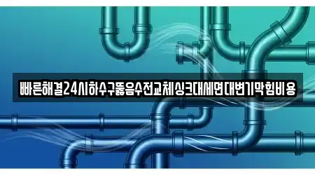 빠른해결24시하수구뚫음수전교체싱크대세면대변기막힘비용