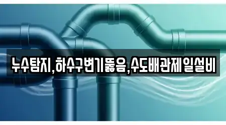 누수탐지,하수구변기뚫음,수도배관제일설비