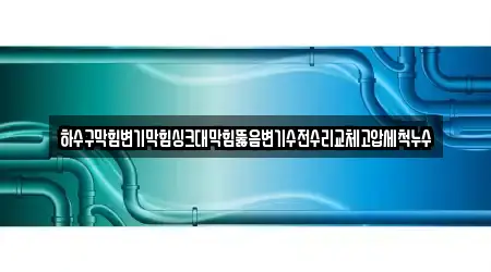 하수구막힘변기막힘싱크대막힘뚫음변기수전수리교체고압세척누수