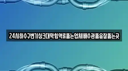 24시하수구변기싱크대막힘역류뚫는업체배수관뚫음잘뚫는곳