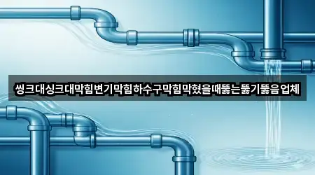 씽크대싱크대막힘변기막힘하수구막힘막혔을때뚫는뚫기뚫음업체