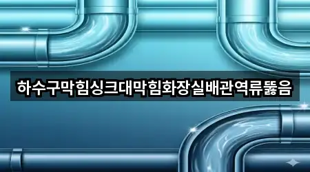 하수구막힘싱크대막힘화장실배관역류뚫음