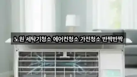 노원 세탁기청소 에어컨청소 가전청소 반짝반짝