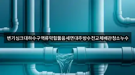 변기싱크대하수구역류막힘뚫음세면대주방수전교체배관청소누수