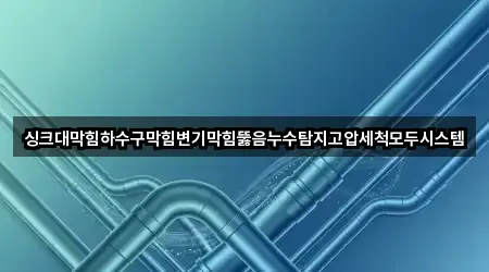 싱크대막힘하수구막힘변기막힘뚫음누수탐지고압세척모두시스템