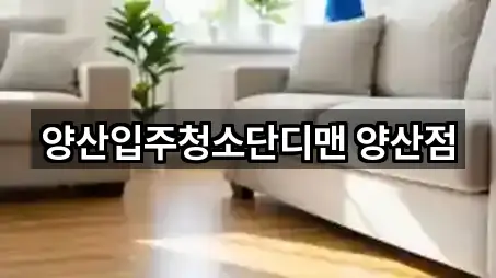 양산입주청소단디맨 양산점