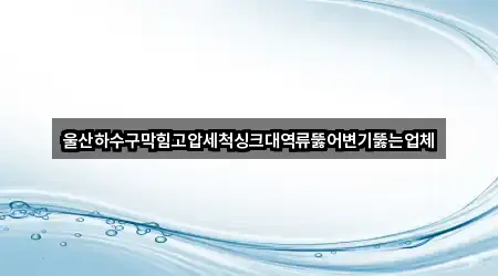 울산광역시 신명동 하수구 역류 1곳 지도로 이동