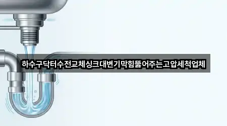 하수구닥터수전교체싱크대변기막힘뚫어주는고압세척업체