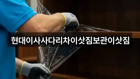 현대이사사다리차이삿짐보관이삿짐