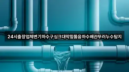 24시출장업체변기하수구싱크대막힘뚫음하수배관뚜러누수탐지