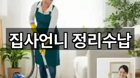 집사언니 정리수납