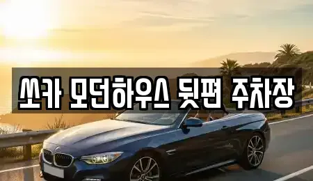 강원 춘천시 중도동 렌트카 전문 쏘카 모던하우스 뒷편 주차장