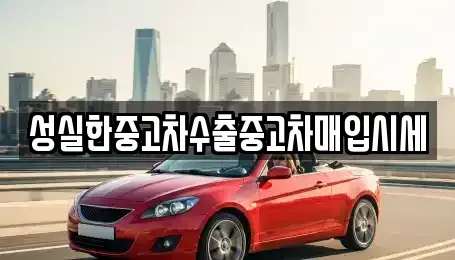 강원특별자치도 양구군 방산면 중고차 전문 성실한중고차수출중고차매입시세