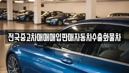 경기 안성시 신건지동 중고차매입 전문 전국중고차매매매입판매자동차수출화물차