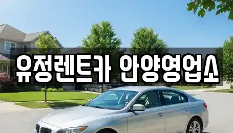 경기 안양시 동안구 호계동 렌트카 전문 유정렌트카 안양영업소