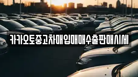 경기 안양시 동안구 호계동 중고차매입 전문 카카오토중고차매입매매수출판매시세