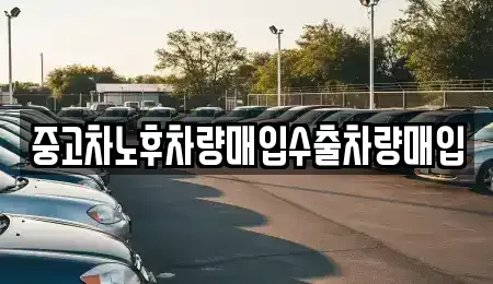 경기도 안성시 신모산동 중고차매입 전문 중고차노후차량매입수출차량매입