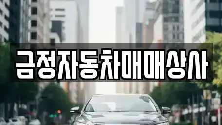 경기도 안양시 중고차 전문 금정자동차매매상사